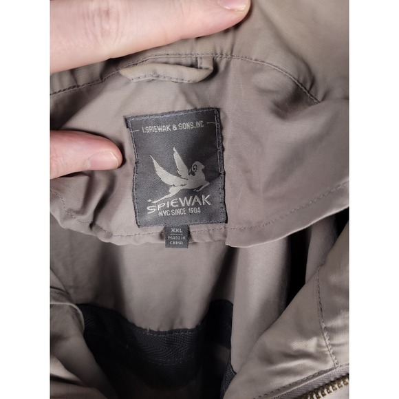 I. Spiewak & Sons NYC Bomber Jacket Men's XXL Full Zip Pockets Utility - Picture 5 of 8